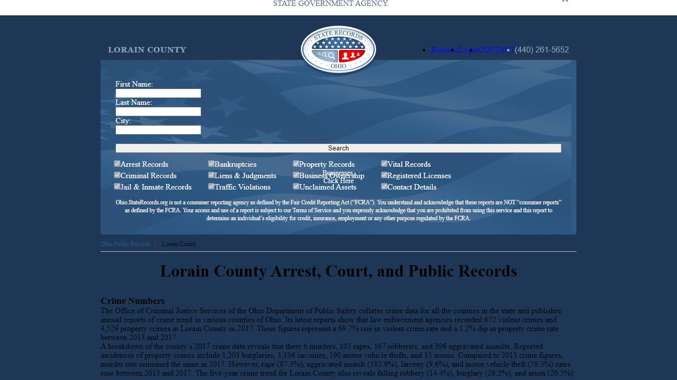 Lorain County Arrest, Court, and Public Records